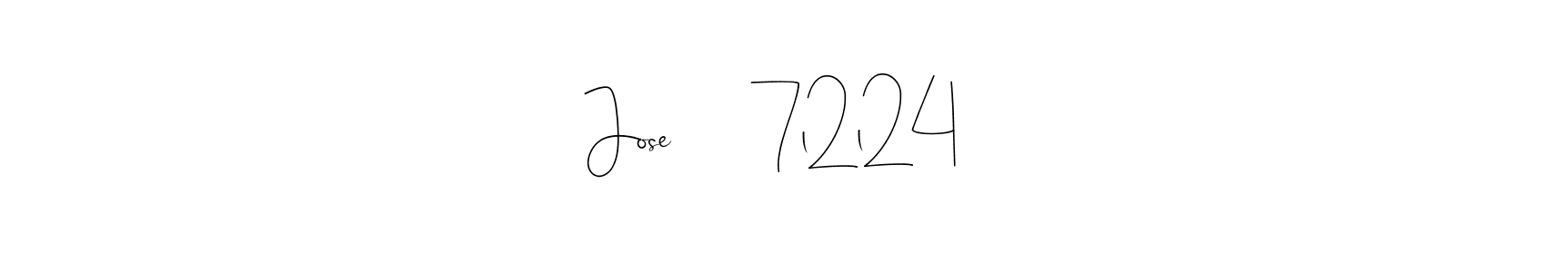 Create a beautiful signature design for name Jose       7l2l24. With this signature (Andilay-7BmLP) fonts, you can make a handwritten signature for free. Jose       7l2l24 signature style 4 images and pictures png