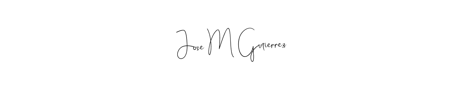How to Draw Jose M Gutierrez signature style? Andilay-7BmLP is a latest design signature styles for name Jose M Gutierrez. Jose M Gutierrez signature style 4 images and pictures png