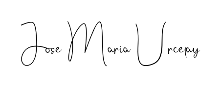 Try this chic Jose Maria Urcelay handwritten sign style. Using Andilay-7BmLP font elements, it gives your name a sleek, memorable identity. Jose Maria Urcelay signature style 4 images and pictures png