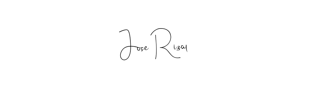 Create a beautiful signature design for name Jose Rizal. With this signature (Andilay-7BmLP) fonts, you can make a handwritten signature for free. Jose Rizal signature style 4 images and pictures png