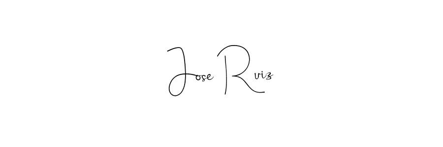 Design your own signature with our free online signature maker. With this signature software, you can create a handwritten (Andilay-7BmLP) signature for name Jose Ruiz. Jose Ruiz signature style 4 images and pictures png