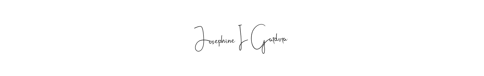 You can use this online signature creator to create a handwritten signature for the name Josephine I Gatdula. This is the best online autograph maker. Josephine I Gatdula signature style 4 images and pictures png