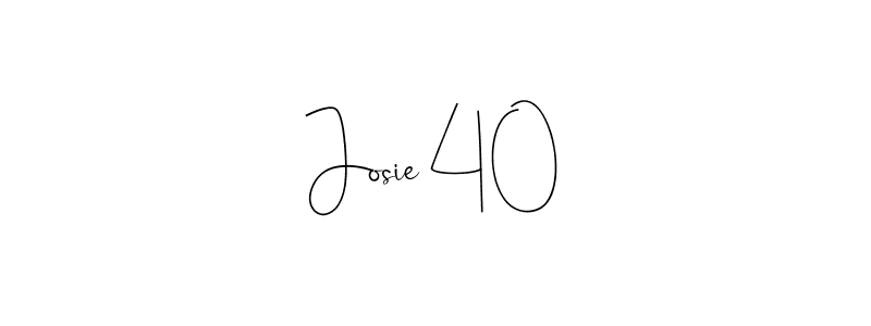 How to make Josie 40 name signature. Use Andilay-7BmLP style for creating short signs online. This is the latest handwritten sign. Josie 40 signature style 4 images and pictures png