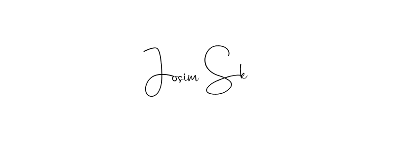 Use a signature maker to create a handwritten signature online. With this signature software, you can design (Andilay-7BmLP) your own signature for name Josim Sk. Josim Sk signature style 4 images and pictures png