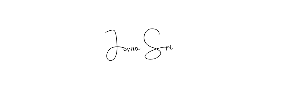 Use a signature maker to create a handwritten signature online. With this signature software, you can design (Andilay-7BmLP) your own signature for name Josna Sri. Josna Sri signature style 4 images and pictures png