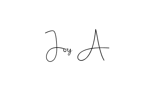 Make a beautiful signature design for name Joy A. Use this online signature maker to create a handwritten signature for free. Joy A signature style 4 images and pictures png