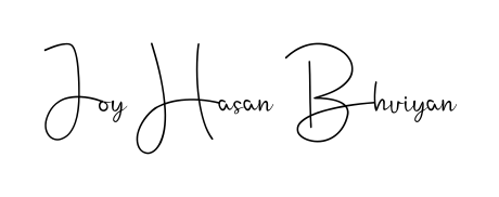 Create an unforgettable impression when signing with Joy Hasan Bhuiyan name styled in Andilay-7BmLP typography. 100% free online generator. Joy Hasan Bhuiyan signature style 4 images and pictures png