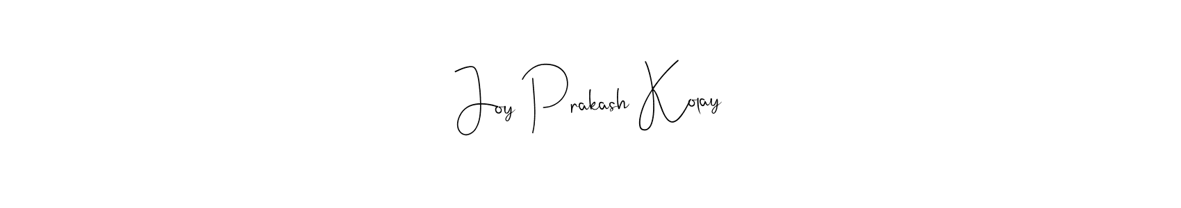Similarly Andilay-7BmLP is the best handwritten signature design. Signature creator online .You can use it as an online autograph creator for name Joy Prakash Kolay. Joy Prakash Kolay signature style 4 images and pictures png