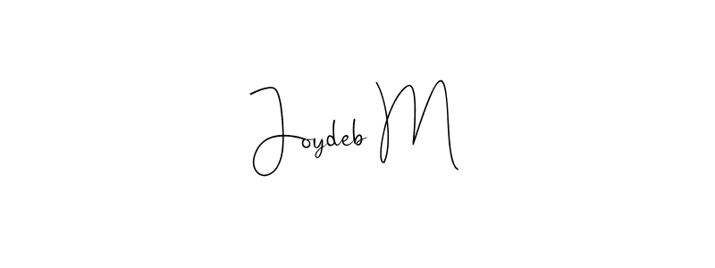 Make a beautiful signature design for name Joydeb M. Use this online signature maker to create a handwritten signature for free. Joydeb M signature style 4 images and pictures png