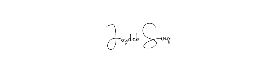 How to make Joydeb Sing name signature. Use Andilay-7BmLP style for creating short signs online. This is the latest handwritten sign. Joydeb Sing signature style 4 images and pictures png
