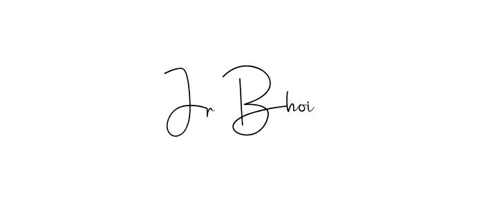 How to make Jr Bhoi signature? Andilay-7BmLP is a professional autograph style. Create handwritten signature for Jr Bhoi name. Jr Bhoi signature style 4 images and pictures png