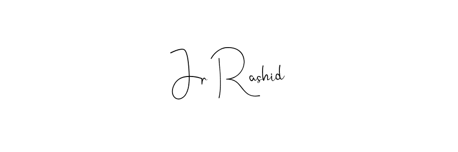 Use a signature maker to create a handwritten signature online. With this signature software, you can design (Andilay-7BmLP) your own signature for name Jr Rashid. Jr Rashid signature style 4 images and pictures png