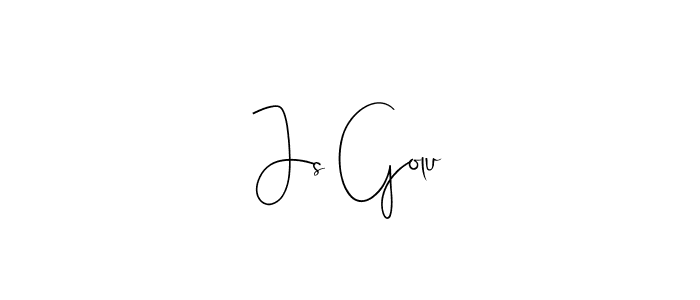 Design your own signature with our free online signature maker. With this signature software, you can create a handwritten (Andilay-7BmLP) signature for name Js Golu. Js Golu signature style 4 images and pictures png