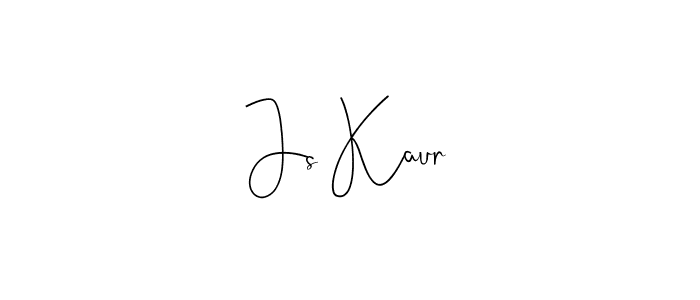 Js Kaur stylish signature style. Best Handwritten Sign (Andilay-7BmLP) for my name. Handwritten Signature Collection Ideas for my name Js Kaur. Js Kaur signature style 4 images and pictures png