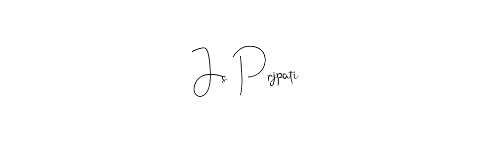 The best way (Andilay-7BmLP) to make a short signature is to pick only two or three words in your name. The name Js Prjpati include a total of six letters. For converting this name. Js Prjpati signature style 4 images and pictures png