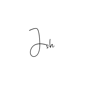 Make a beautiful signature design for name Jsh. With this signature (Andilay-7BmLP) style, you can create a handwritten signature for free. Jsh signature style 4 images and pictures png