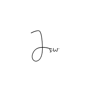 if you are searching for the best signature style for your name Jsw. so please give up your signature search. here we have designed multiple signature styles  using Andilay-7BmLP. Jsw signature style 4 images and pictures png