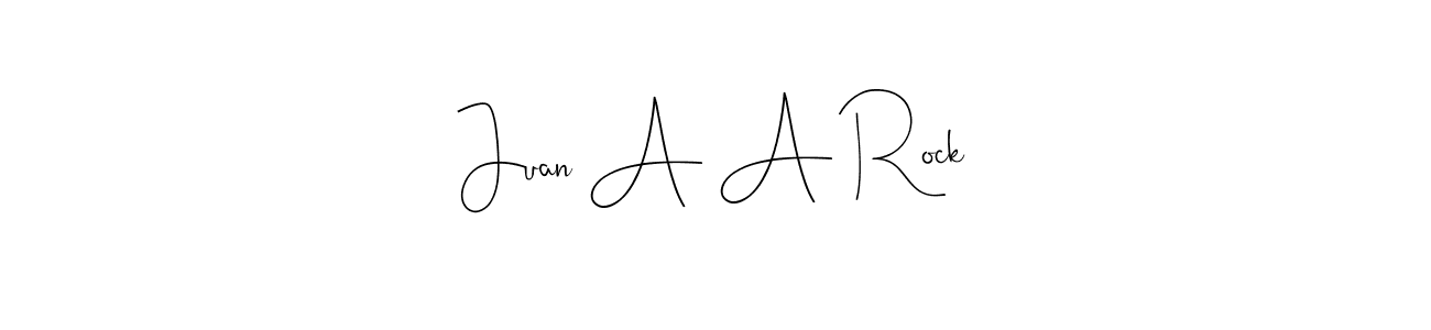 Make a beautiful signature design for name Juan A A Rock. Use this online signature maker to create a handwritten signature for free. Juan A A Rock signature style 4 images and pictures png