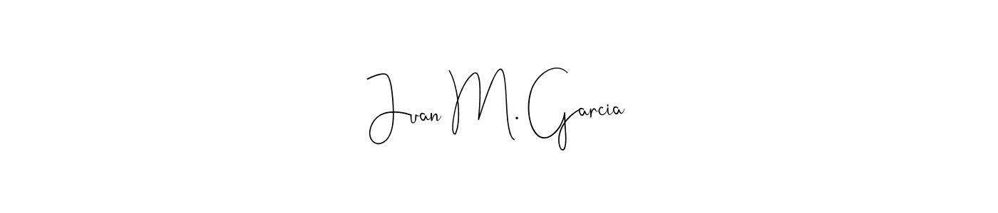 Similarly Andilay-7BmLP is the best handwritten signature design. Signature creator online .You can use it as an online autograph creator for name Juan M. Garcia. Juan M. Garcia signature style 4 images and pictures png