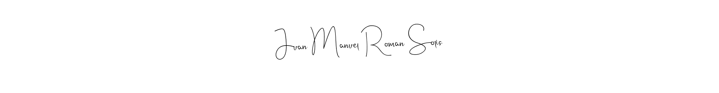 Make a beautiful signature design for name Juan Manuel Roman Solis. Use this online signature maker to create a handwritten signature for free. Juan Manuel Roman Solis signature style 4 images and pictures png