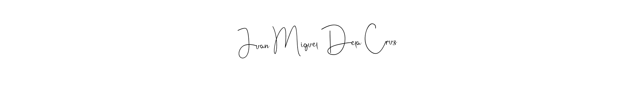 You should practise on your own different ways (Andilay-7BmLP) to write your name (Juan Miguel Dela Cruz) in signature. don't let someone else do it for you. Juan Miguel Dela Cruz signature style 4 images and pictures png
