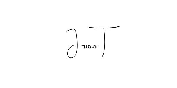 Also You can easily find your signature by using the search form. We will create Juan T name handwritten signature images for you free of cost using Andilay-7BmLP sign style. Juan T signature style 4 images and pictures png