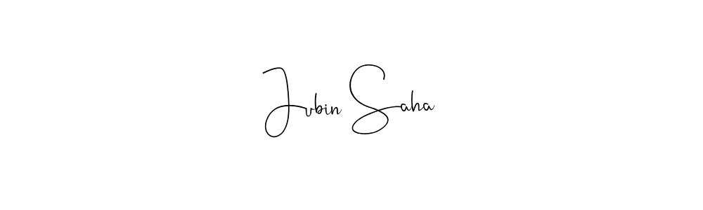 Design your own signature with our free online signature maker. With this signature software, you can create a handwritten (Andilay-7BmLP) signature for name Jubin Saha. Jubin Saha signature style 4 images and pictures png