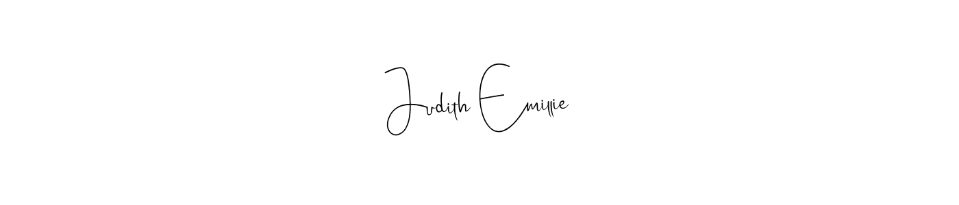 Judith Emillie stylish signature style. Best Handwritten Sign (Andilay-7BmLP) for my name. Handwritten Signature Collection Ideas for my name Judith Emillie. Judith Emillie signature style 4 images and pictures png