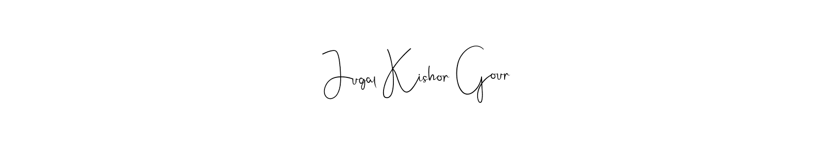 It looks lik you need a new signature style for name Jugal Kishor Gour. Design unique handwritten (Andilay-7BmLP) signature with our free signature maker in just a few clicks. Jugal Kishor Gour signature style 4 images and pictures png