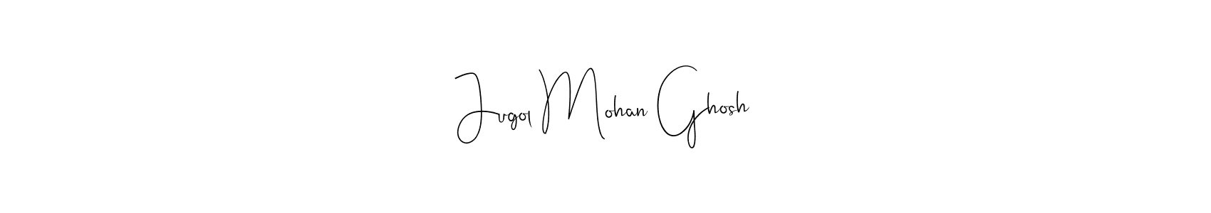 Use a signature maker to create a handwritten signature online. With this signature software, you can design (Andilay-7BmLP) your own signature for name Jugol Mohan Ghosh. Jugol Mohan Ghosh signature style 4 images and pictures png