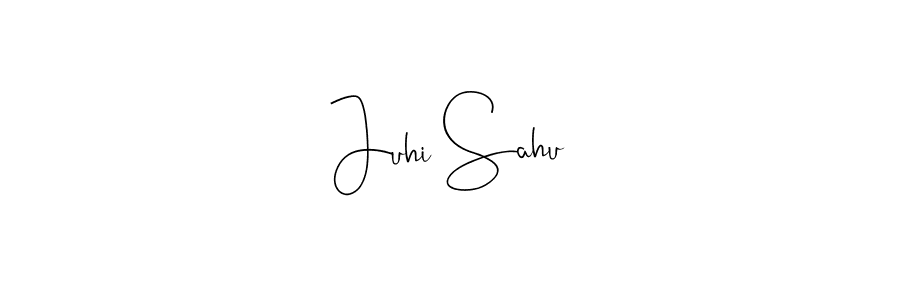 This is the best signature style for the Juhi Sahu name. Also you like these signature font (Andilay-7BmLP). Mix name signature. Juhi Sahu signature style 4 images and pictures png