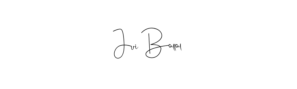 Similarly Andilay-7BmLP is the best handwritten signature design. Signature creator online .You can use it as an online autograph creator for name Jui Ballal. Jui Ballal signature style 4 images and pictures png