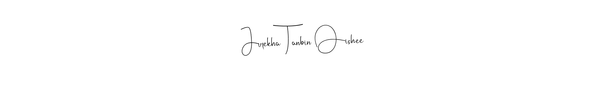 The best way (Andilay-7BmLP) to make a short signature is to pick only two or three words in your name. The name Julekha Tanbin Oishee include a total of six letters. For converting this name. Julekha Tanbin Oishee signature style 4 images and pictures png