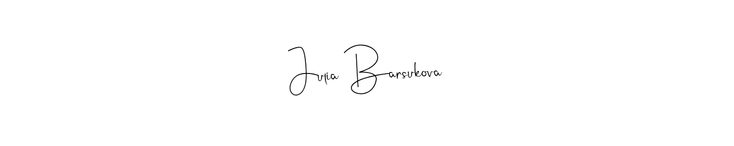 Use a signature maker to create a handwritten signature online. With this signature software, you can design (Andilay-7BmLP) your own signature for name Julia Barsukova. Julia Barsukova signature style 4 images and pictures png