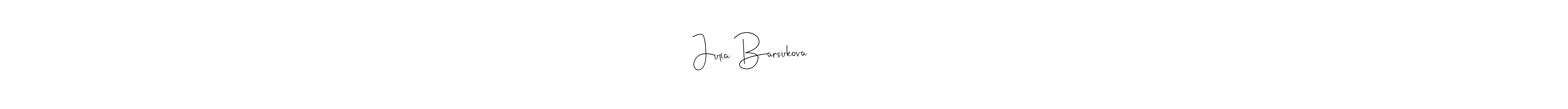 Make a beautiful signature design for name Julia Barsukova Барсукова Юлия. With this signature (Andilay-7BmLP) style, you can create a handwritten signature for free. Julia Barsukova Барсукова Юлия signature style 4 images and pictures png