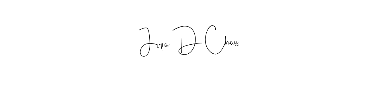 Once you've used our free online signature maker to create your best signature Andilay-7BmLP style, it's time to enjoy all of the benefits that Julia D Chaff name signing documents. Julia D Chaff signature style 4 images and pictures png