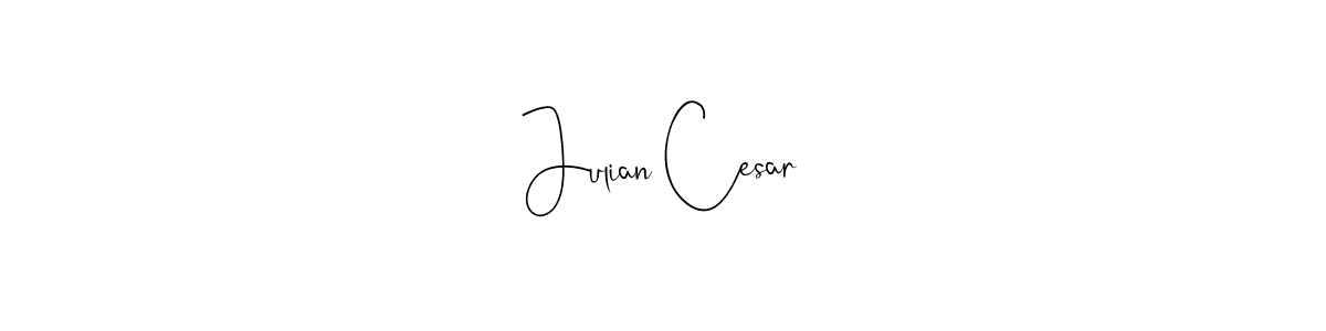 How to make Julian Cesar name signature. Use Andilay-7BmLP style for creating short signs online. This is the latest handwritten sign. Julian Cesar signature style 4 images and pictures png