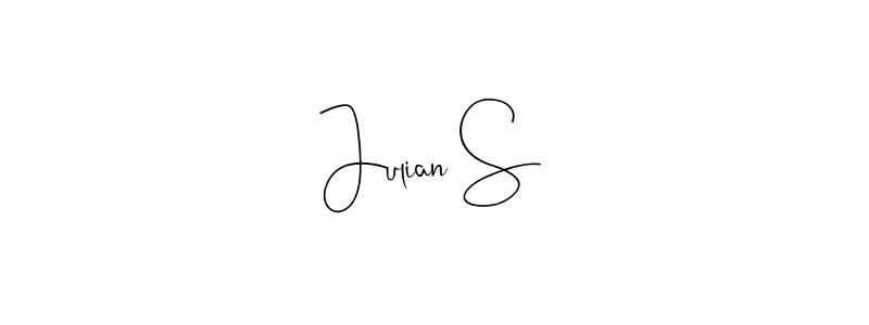 Create a beautiful signature design for name Julian S. With this signature (Andilay-7BmLP) fonts, you can make a handwritten signature for free. Julian S signature style 4 images and pictures png