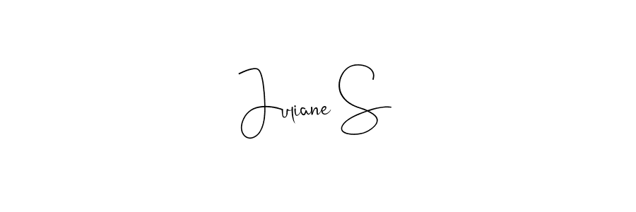 Juliane S stylish signature style. Best Handwritten Sign (Andilay-7BmLP) for my name. Handwritten Signature Collection Ideas for my name Juliane S. Juliane S signature style 4 images and pictures png