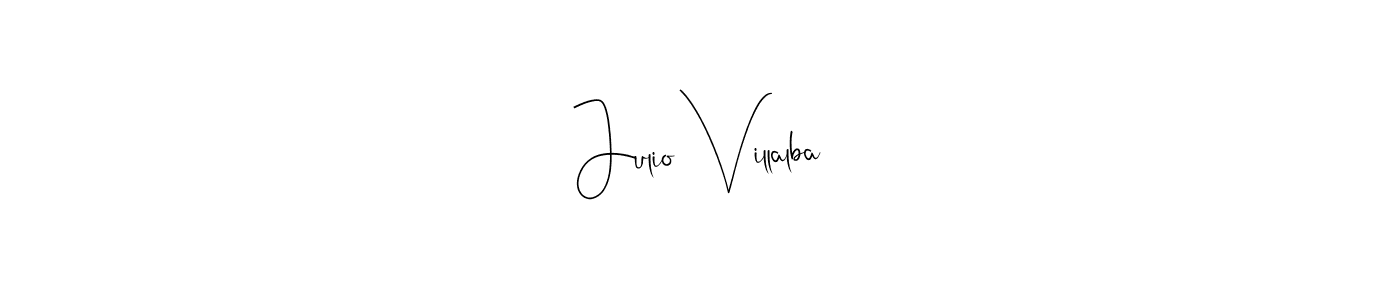 The best way (Andilay-7BmLP) to make a short signature is to pick only two or three words in your name. The name Julio Villalba include a total of six letters. For converting this name. Julio Villalba signature style 4 images and pictures png