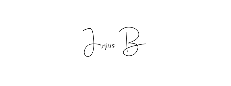 Make a beautiful signature design for name Julius B. With this signature (Andilay-7BmLP) style, you can create a handwritten signature for free. Julius B signature style 4 images and pictures png