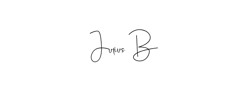 The best way (Andilay-7BmLP) to make a short signature is to pick only two or three words in your name. The name Julius B include a total of six letters. For converting this name. Julius B signature style 4 images and pictures png