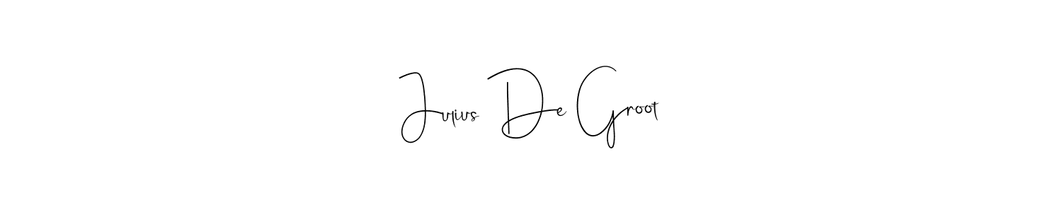 Design your own signature with our free online signature maker. With this signature software, you can create a handwritten (Andilay-7BmLP) signature for name Julius De Groot. Julius De Groot signature style 4 images and pictures png