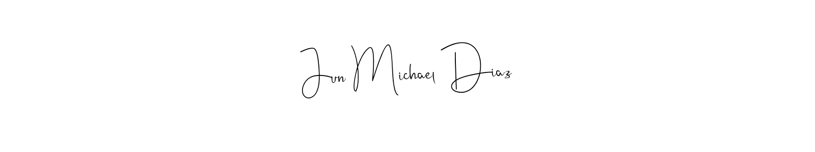 Here are the top 10 professional signature styles for the name Jun Michael Diaz. These are the best autograph styles you can use for your name. Jun Michael Diaz signature style 4 images and pictures png