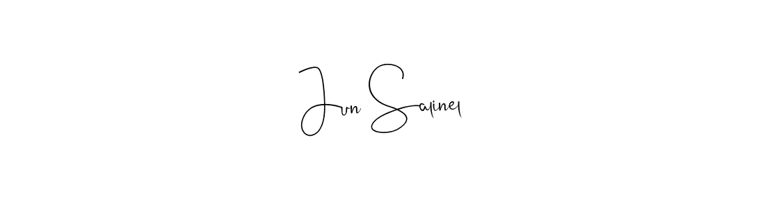 Also You can easily find your signature by using the search form. We will create Jun Salinel name handwritten signature images for you free of cost using Andilay-7BmLP sign style. Jun Salinel signature style 4 images and pictures png