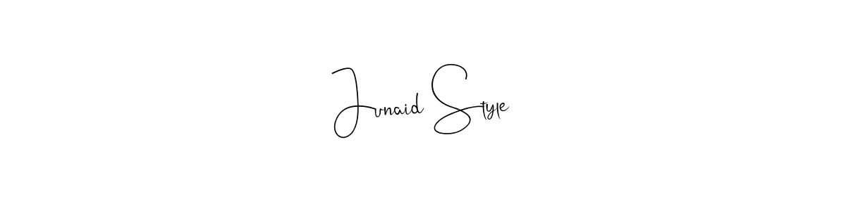 Make a beautiful signature design for name Junaid Style. With this signature (Andilay-7BmLP) style, you can create a handwritten signature for free. Junaid Style signature style 4 images and pictures png