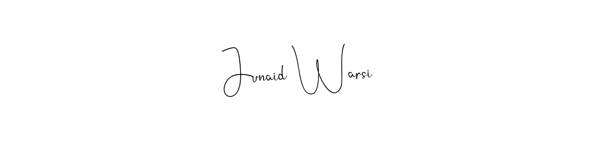 You can use this online signature creator to create a handwritten signature for the name Junaid Warsi. This is the best online autograph maker. Junaid Warsi signature style 4 images and pictures png