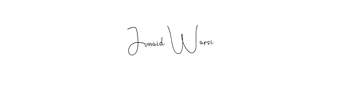Make a beautiful signature design for name Junaid Warsi. Use this online signature maker to create a handwritten signature for free. Junaid Warsi signature style 4 images and pictures png