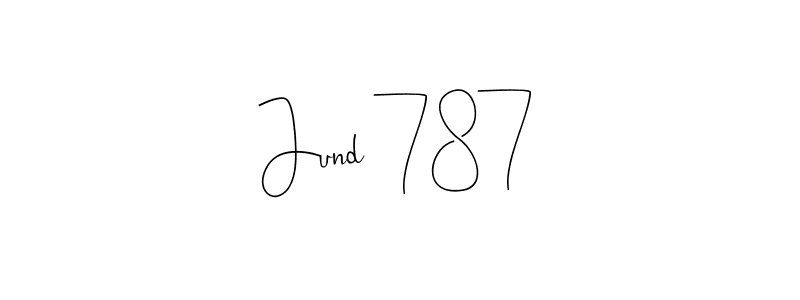 How to make Jund 787 name signature. Use Andilay-7BmLP style for creating short signs online. This is the latest handwritten sign. Jund 787 signature style 4 images and pictures png