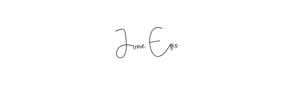 You should practise on your own different ways (Andilay-7BmLP) to write your name (June Ellis) in signature. don't let someone else do it for you. June Ellis signature style 4 images and pictures png